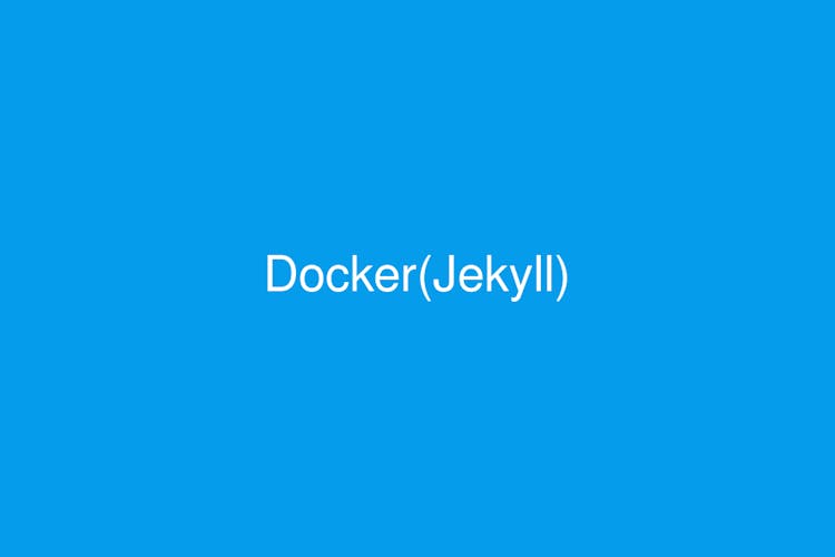 Cover Image for Running Jekyll with Docker